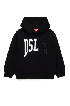 Logomania | Logomania>DIESEL Sweatshirt with DSL78 graphics black