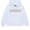 Sweatshirts | Logomania>DSQUARED2 Sweatshirt with DSQ2 logo white