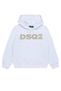 Sweatshirts | Logomania>DSQUARED2 Sweatshirt with DSQ2 logo white