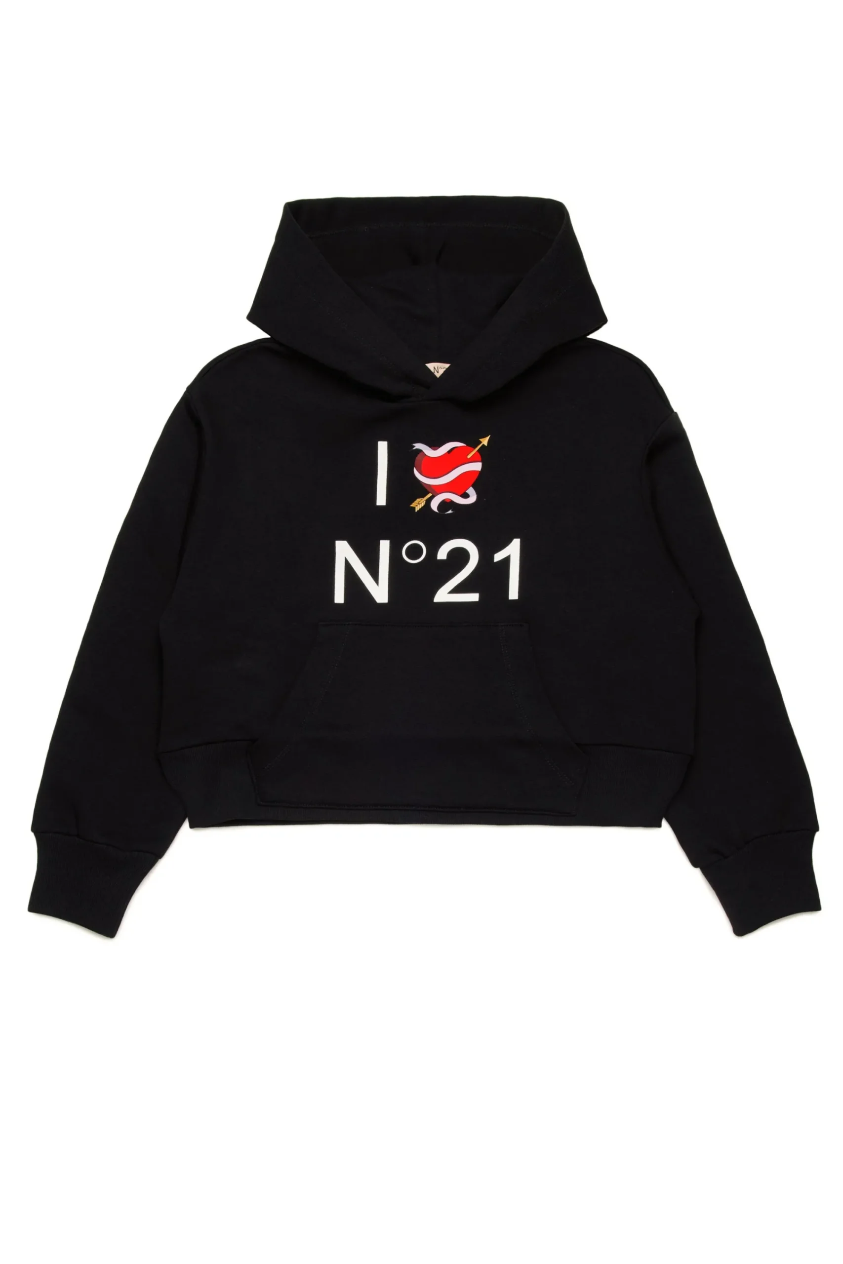 Sweatshirts | Logomania>N°21 Sweatshirt with I Love graphics black