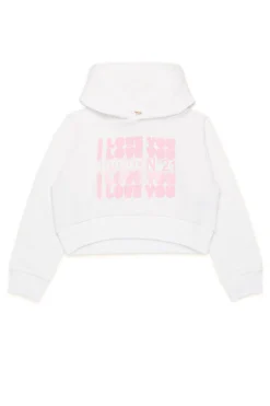 Sweatshirts>N°21 Sweatshirt with I Love You graphics white