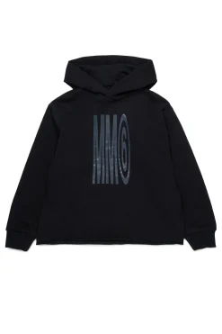 Sweatshirts | Logomania>MM6 MAISON MARGIELA Sweatshirt with institutional logo black