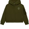 Sweatshirts | Activewear>DSQUARED2 Sweatshirt with Maple Leaf dark olive green
