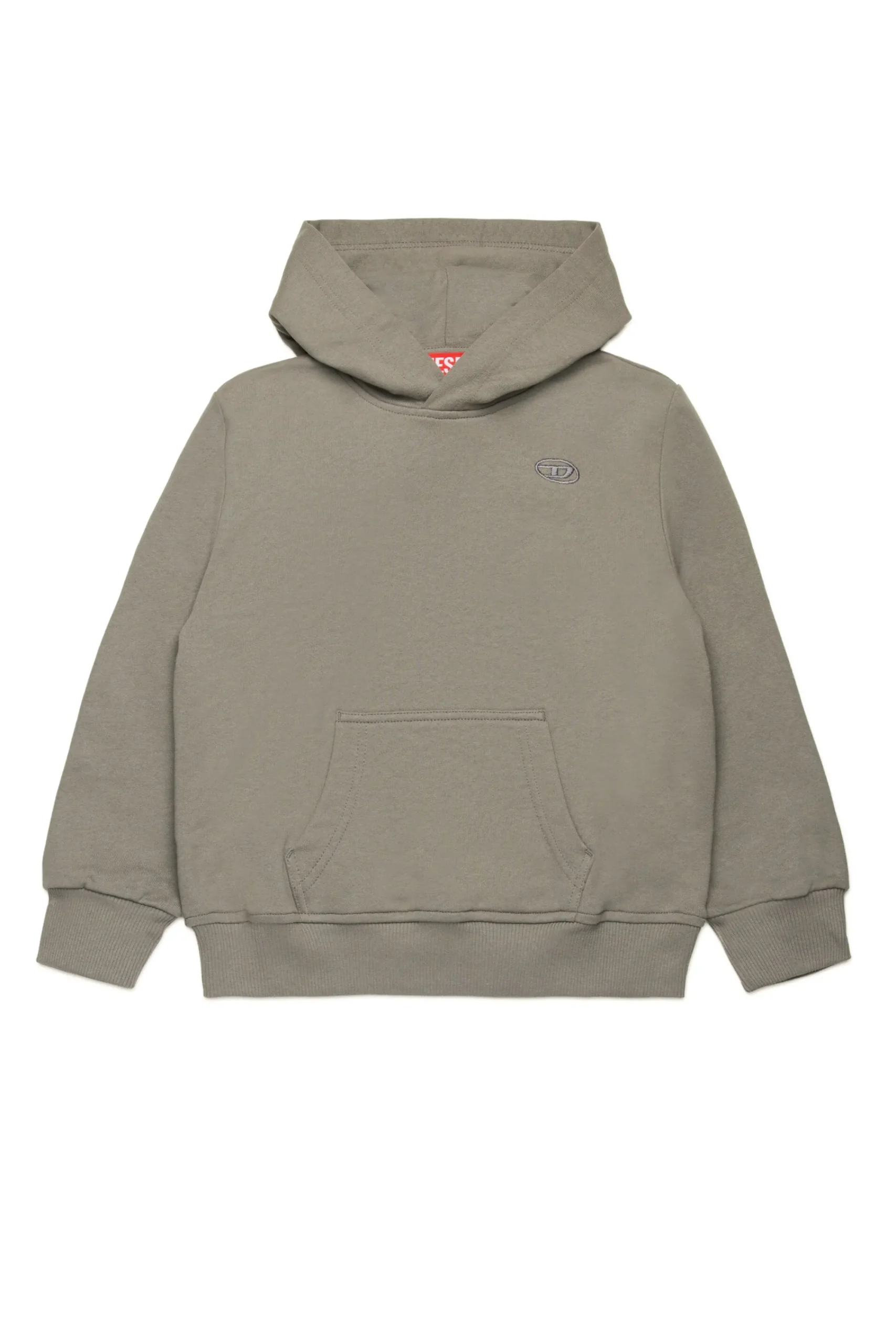 Oval D By Diesel | Oval D By Diesel>DIESEL Sweatshirt with maxi Oval D logo dark grey
