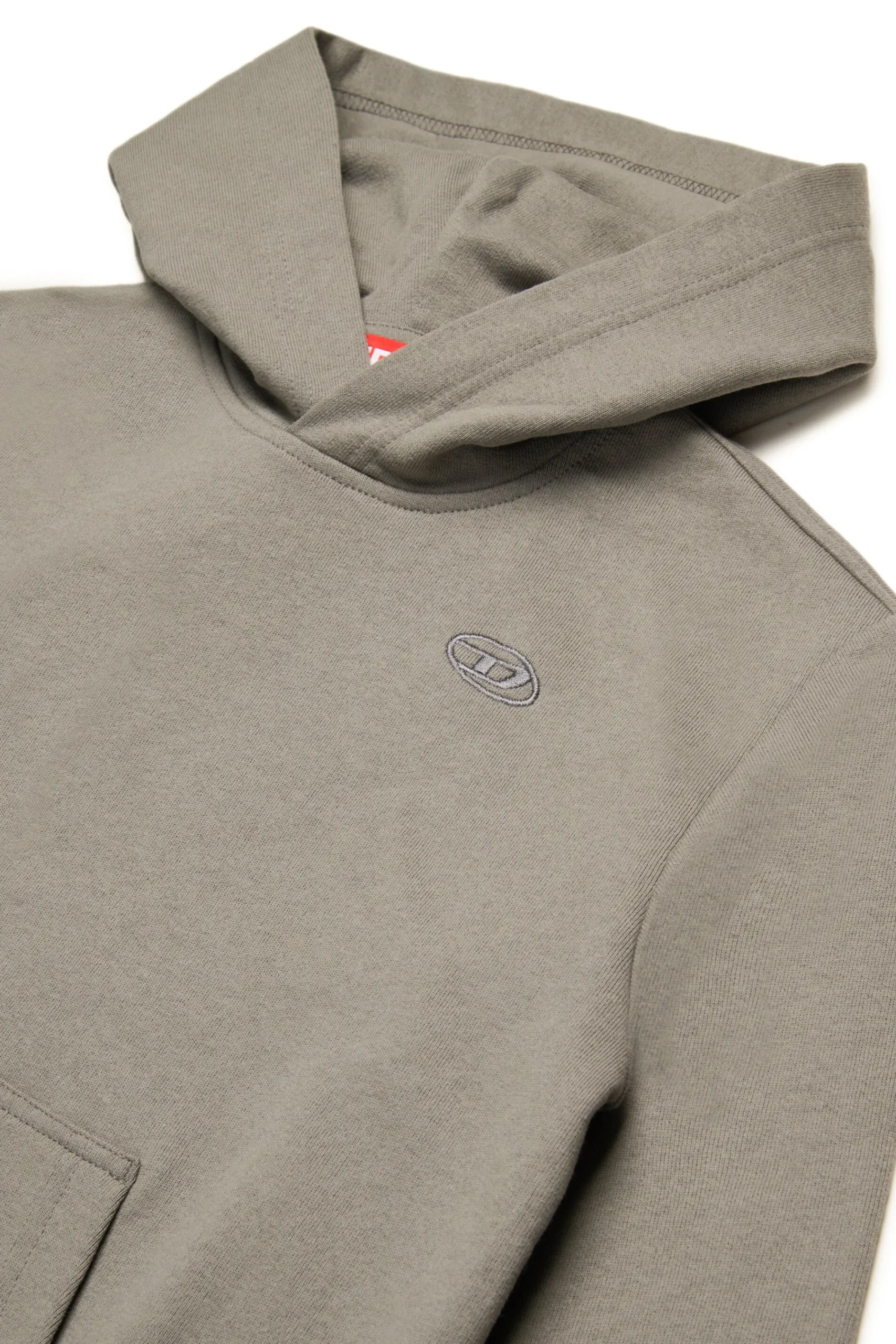 Oval D By Diesel | Oval D By Diesel>DIESEL Sweatshirt with maxi Oval D logo dark grey