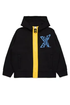 Sweatshirts | Sweatshirts>DSQUARED2 Sweatshirt with maxi zip black