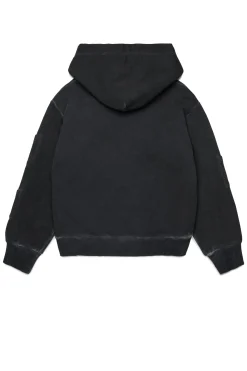 Sweatshirts | Sweatshirts>MM6 MAISON MARGIELA Sweatshirt with pockets and Happy Star graphics black