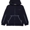 Sweatshirts | Activewear>MARNI Sweatshirt with zip and contrasting seams blue navy
