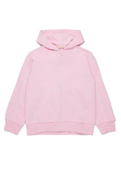 Sweatshirts | Activewear>MARNI Sweatshirt with zip and contrasting seams light pink