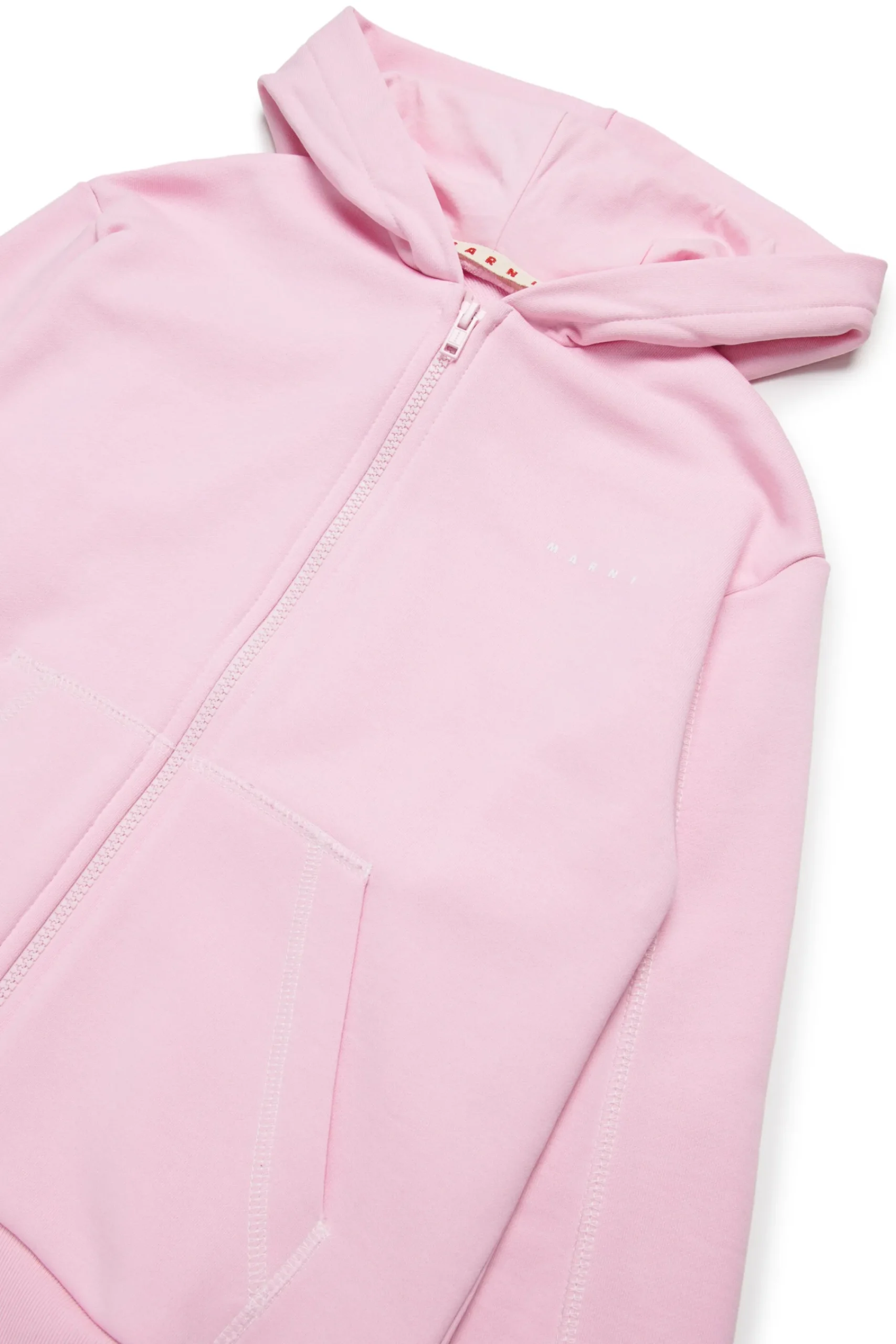 Sweatshirts | Activewear>MARNI Sweatshirt with zip and contrasting seams light pink