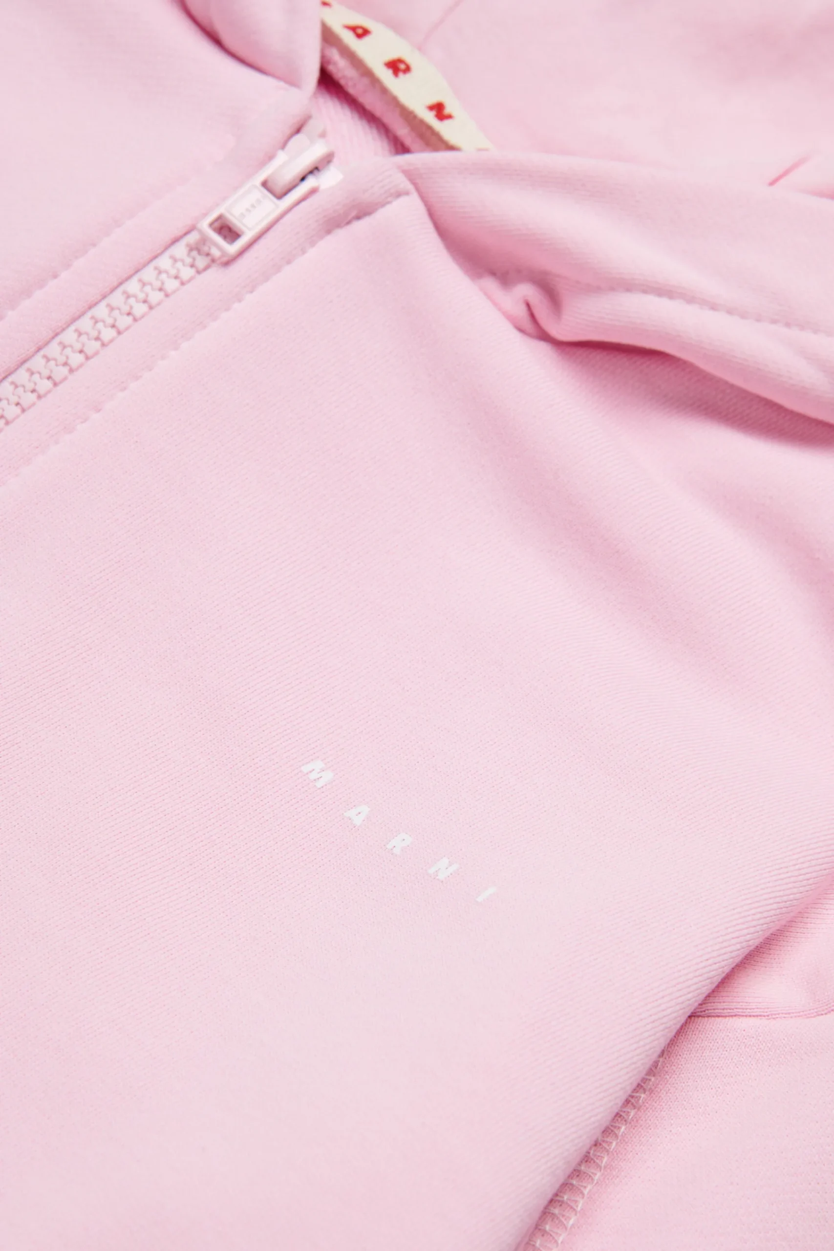 Sweatshirts | Activewear>MARNI Sweatshirt with zip and contrasting seams light pink