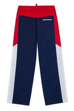 Pants | Activewear>DSQUARED2 Technical cotton tennis pants dark blue