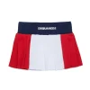 Skirts | Activewear>DSQUARED2 Technical cotton tennis skirt white