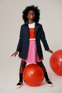 Jackets And Padded Jackets>MAX&Co. Technical cotton trench coat eclipse blue