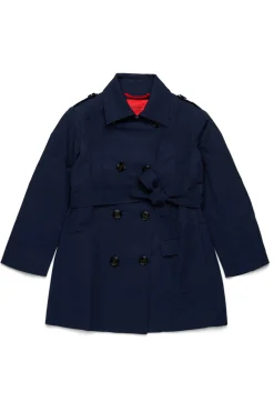 Jackets And Padded Jackets>MAX&Co. Technical cotton trench coat eclipse blue