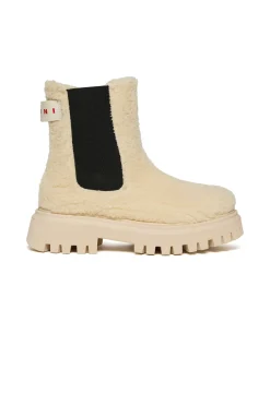 Boots And Combat Boots | Boots And Combat Boots>MARNI Teddy Chelsea boots beige