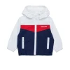 Jackets And Padded Jackets | Activewear>DSQUARED2 Tennis-style colourblock windbreaker jacket dark blue