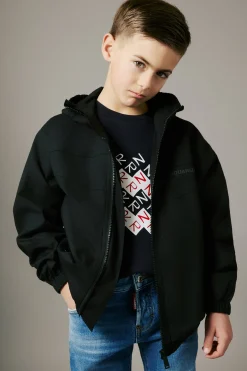 Jackets And Padded Jackets | Activewear>DSQUARED2 Tennis-style windbreaker jacket black