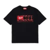 Logomania | Logomania>DIESEL Triple branded T-shirt black