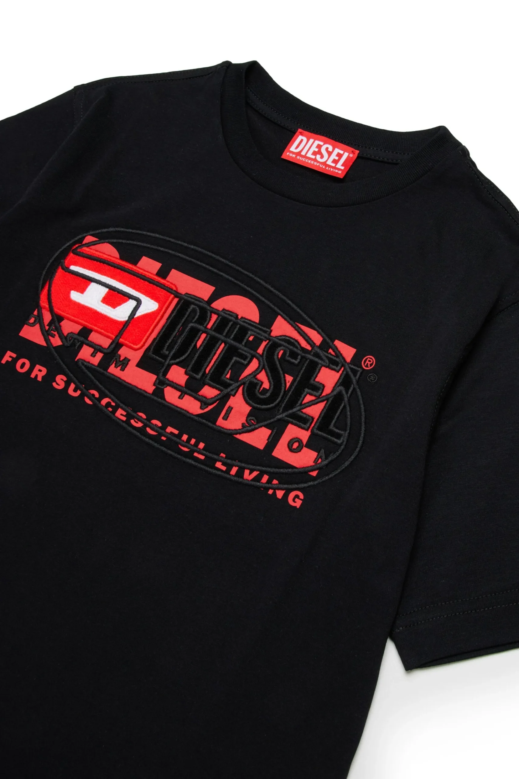 Logomania | Logomania>DIESEL Triple branded T-shirt black