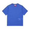 Swimwear | Swimwear>DIESEL T-shirt branded with side logo bright bluette
