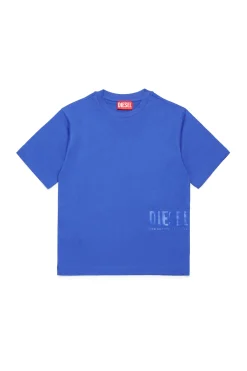 Swimwear | Swimwear>DIESEL T-shirt branded with side logo bright bluette