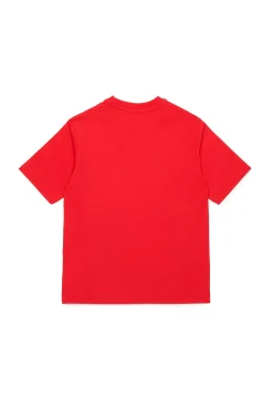 Swimwear | Swimwear>DIESEL T-shirt branded with side logo red