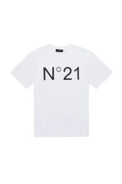 T-Shirts | Activewear>N°21 T-shirt in jersey with logo white