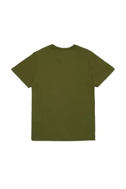 T-Shirts | Activewear>N°21 T-shirt in jersey with logo military green