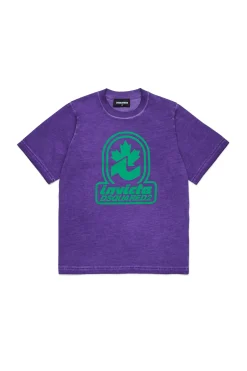 T-Shirts | T-Shirts>DSQUARED2 T-shirt Invicta x heliotrope
