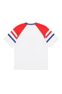 T-Shirts | T-Shirts>DSQUARED2 T-shirt with American Football print white