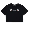 T-Shirts>DSQUARED2 T-shirt with Birds print black