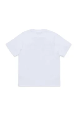 T-Shirts | T-Shirts>DSQUARED2 T-shirt with D2 Headquarters print white