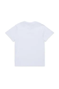 T-Shirts | Activewear>DSQUARED2 T-shirt with D2 USA print white