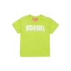 T-Shirts | Activewear>DIESEL T-shirt with degradé logo slime green