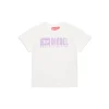 T-Shirts | Activewear>DIESEL T-shirt with degradé logo white