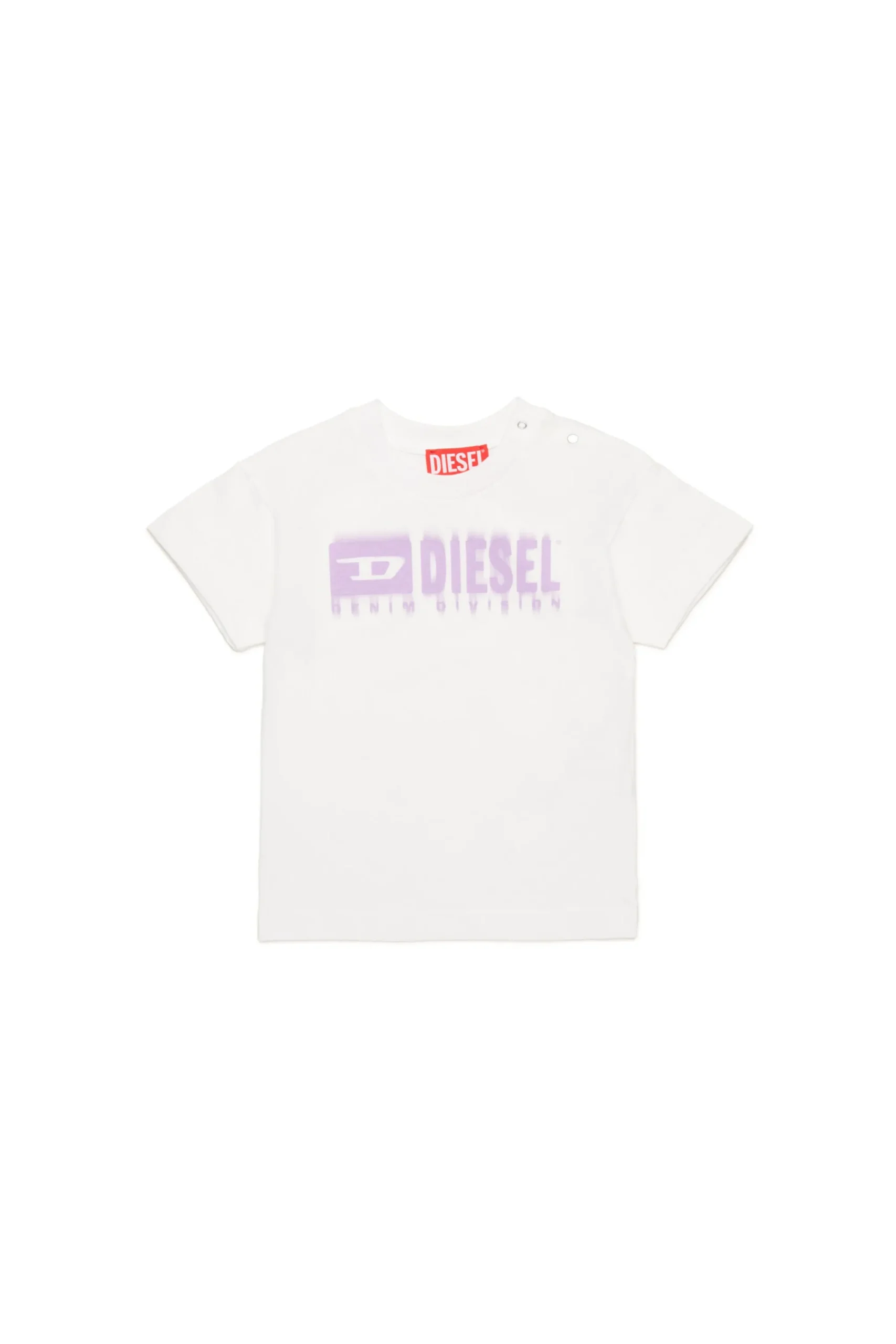 T-Shirts | Activewear>DIESEL T-shirt with degradé logo white