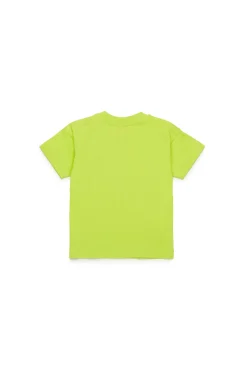 T-Shirts | Activewear>DIESEL T-shirt with degradé logo slime green