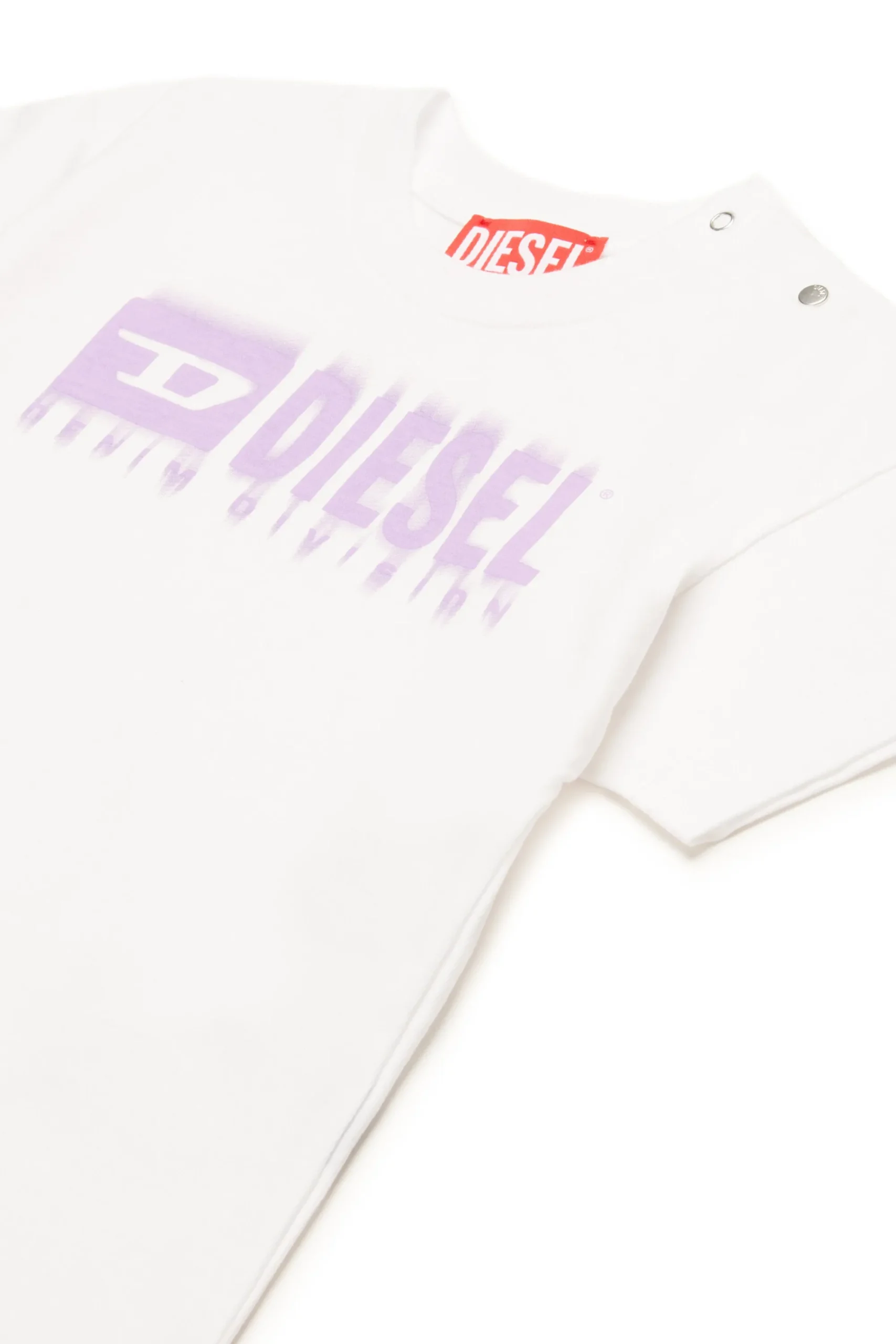 T-Shirts | Activewear>DIESEL T-shirt with degradé logo white