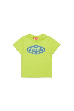 T-Shirts>DIESEL T-shirt with 1978 graphics slime green