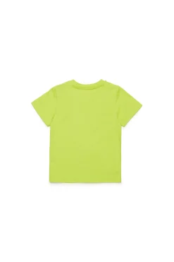 T-Shirts>DIESEL T-shirt with 1978 graphics slime green