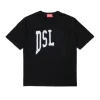 Logomania | Logomania>DIESEL T-shirt with DSL78 graphics black