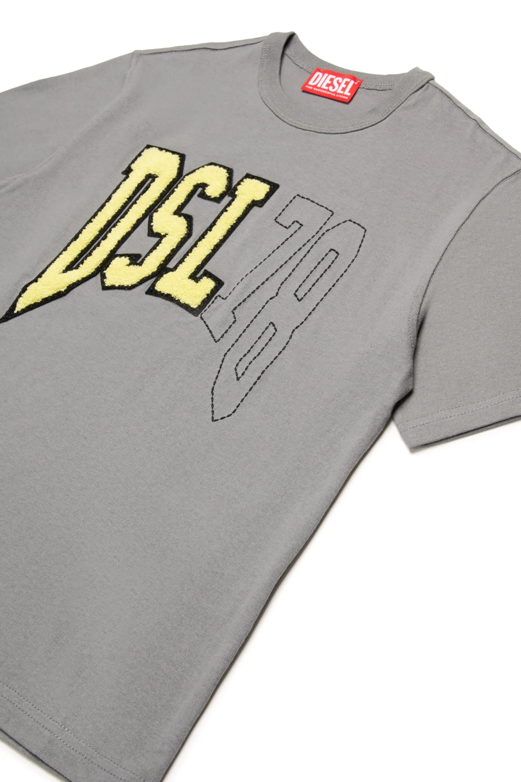 Logomania | Logomania>DIESEL T-shirt with DSL78 graphics dark grey