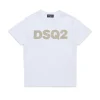T-Shirts | Logomania>DSQUARED2 T-shirt with DSQ2 logo white