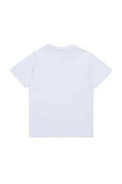 T-Shirts | Logomania>DSQUARED2 T-shirt with DSQ2 logo white