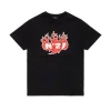 Logomania | Logomania>N°21 T-shirt with Flames graphics black