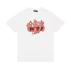 Logomania | Logomania>N°21 T-shirt with Flames graphics white