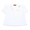 T-Shirts>MAX&Co. T-shirt with floral embroidery white