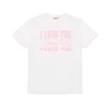 T-Shirts>N°21 T-shirt with I Love You graphic white
