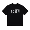 T-Shirts | Activewear>DSQUARED2 T-shirt with ICON logo black